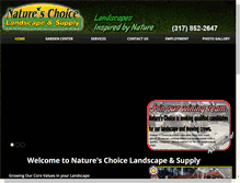 Tablet Screenshot of natureschoicelandscaping.com